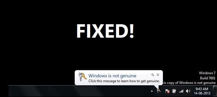 Fix This Copy of Windows Is Not Genuine Error