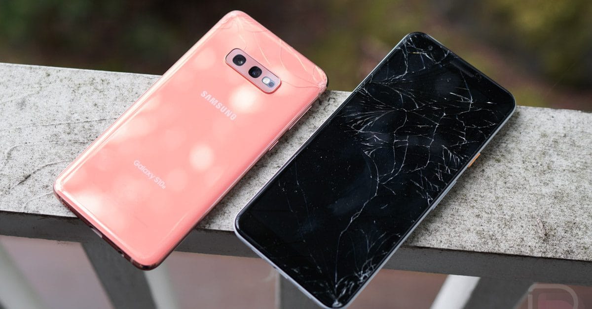 Samsung galaxy s10 broken screen